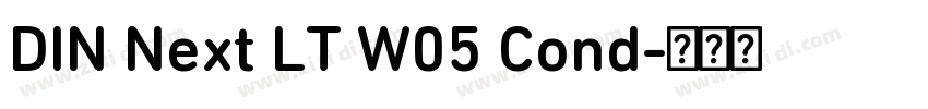 DIN Next LT W05 Cond字体转换